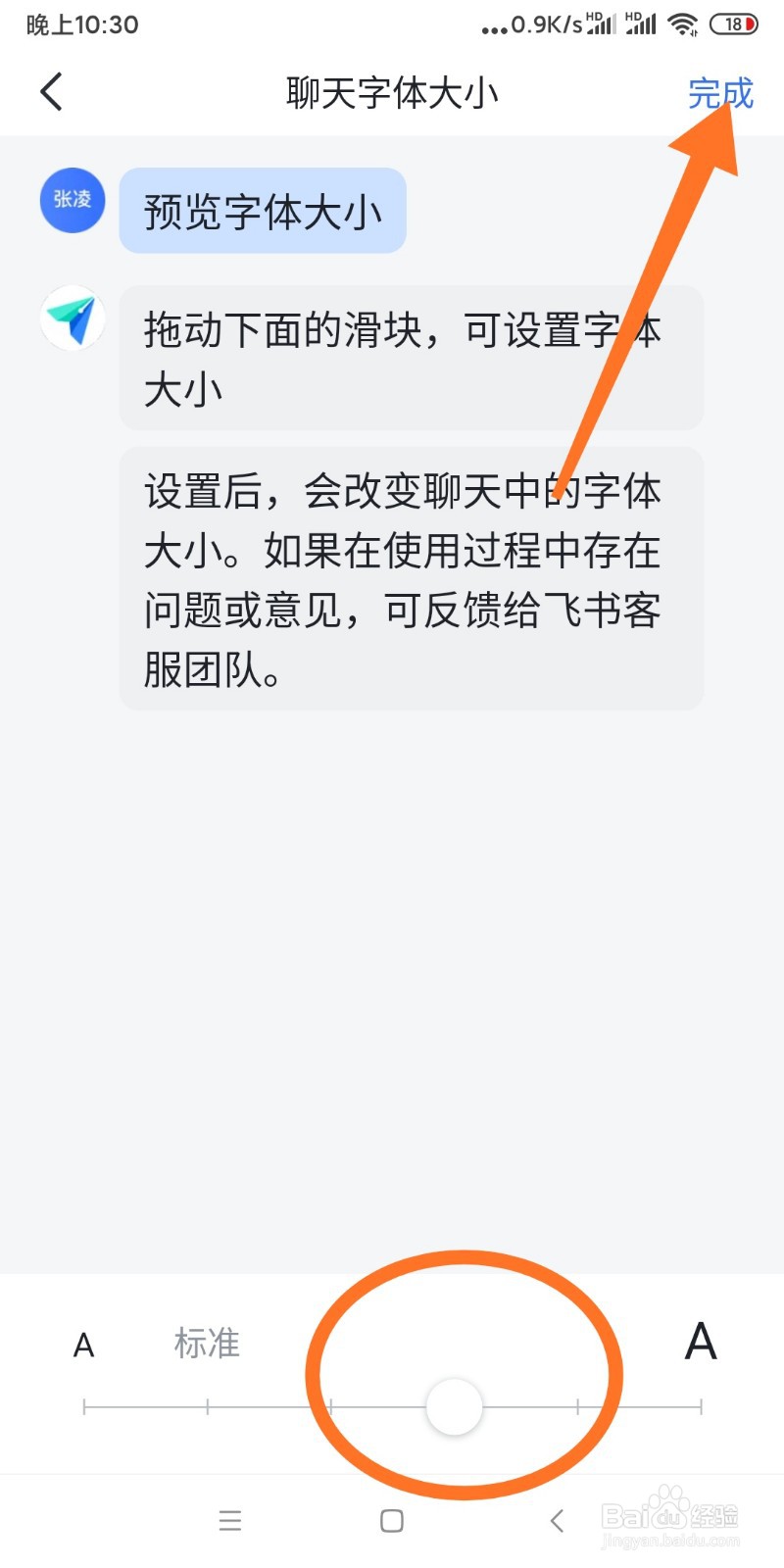 飞书如何设置聊天字体大小？