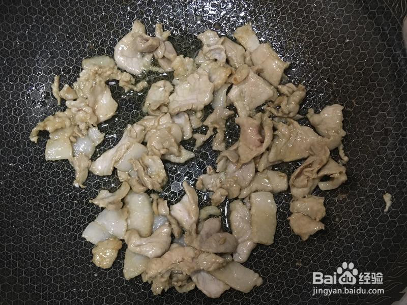 口蘑菇炒肉片的做法