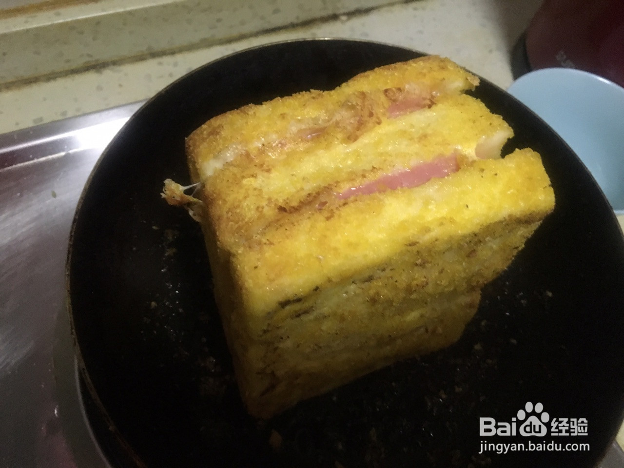 芝士火腿三明治的做法