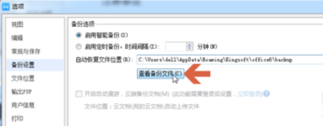 wps文档自动备份的文件在哪