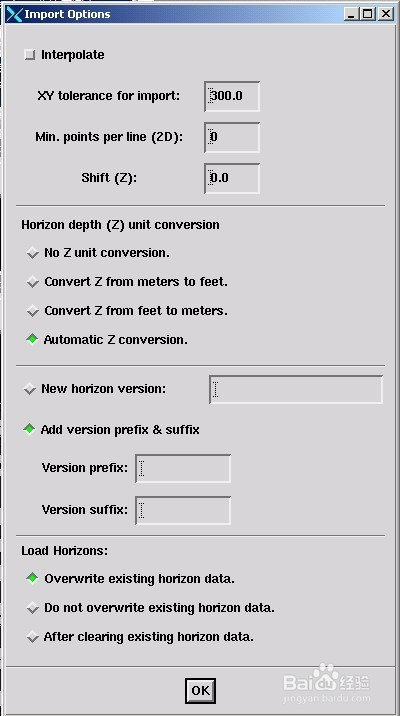 LandMark软件中,层位数据的输入方法