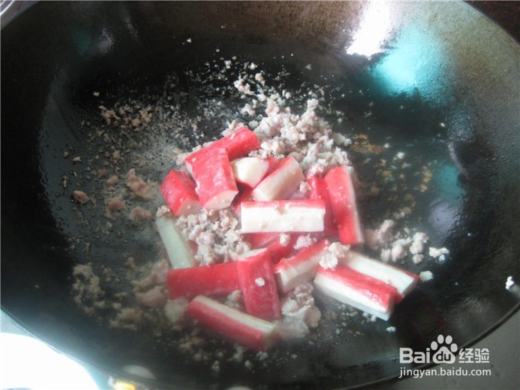 好吃的蟹柳白菜卷