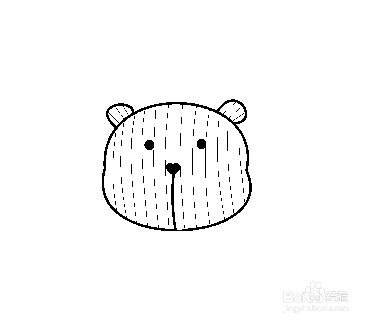 怎么画小熊抱枕