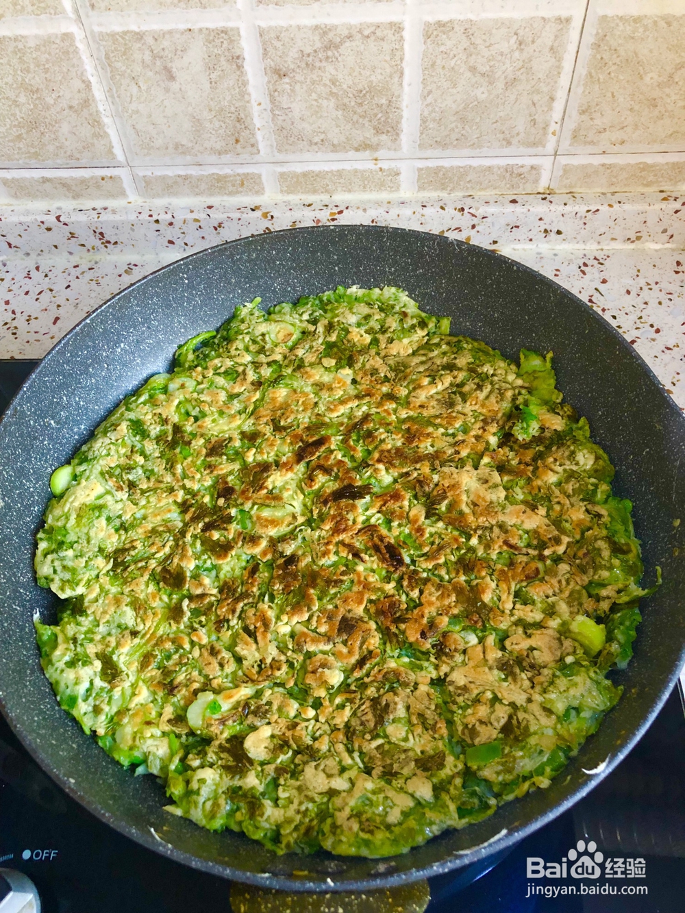 做出入味的芹菜叶子鸡蛋饼