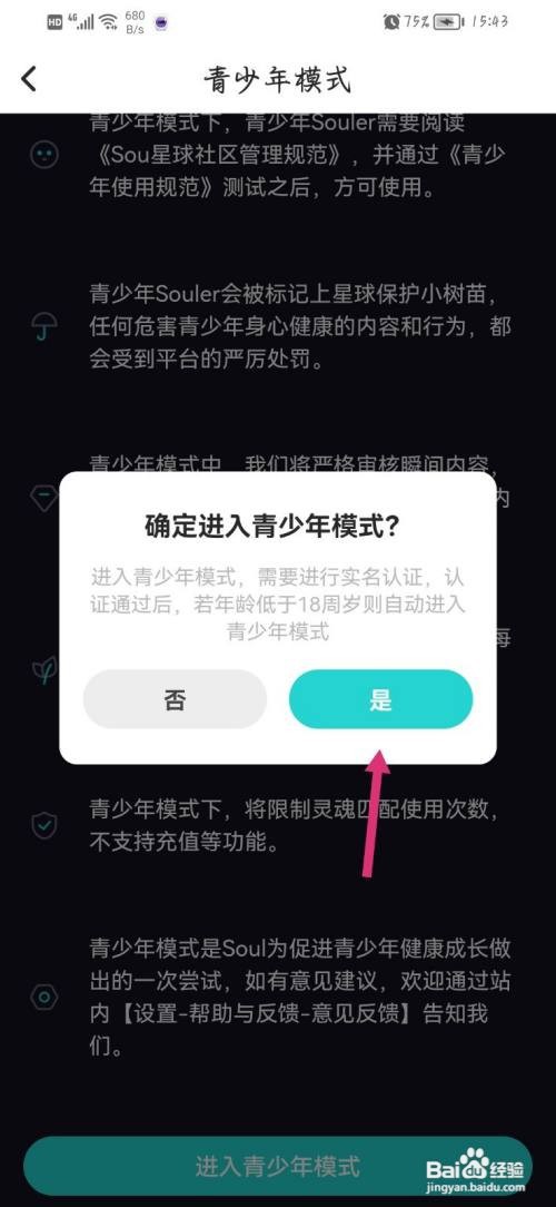 soul青少年模式在哪里开启