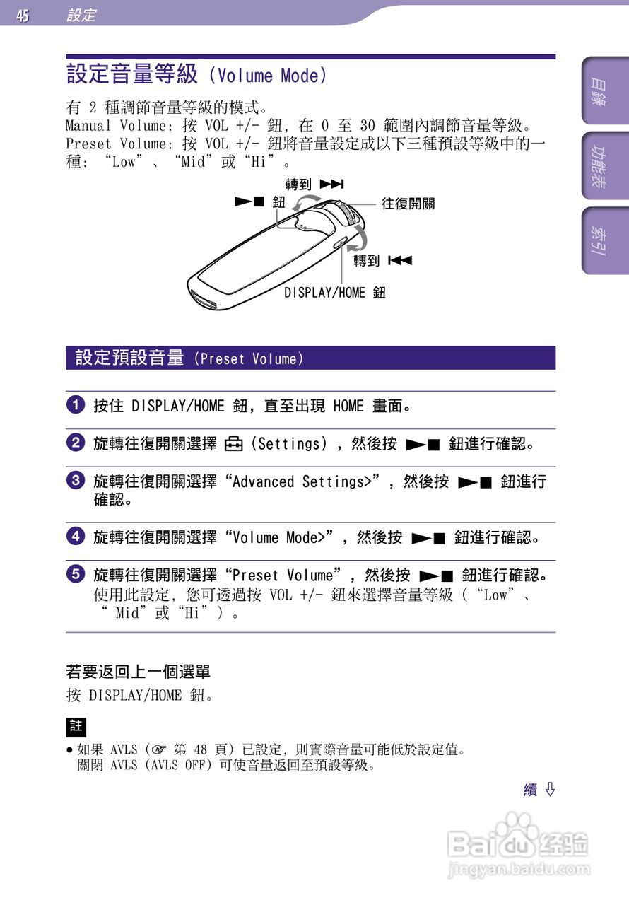 SONY索尼NW-S706F数码影音使用说明书:[5]