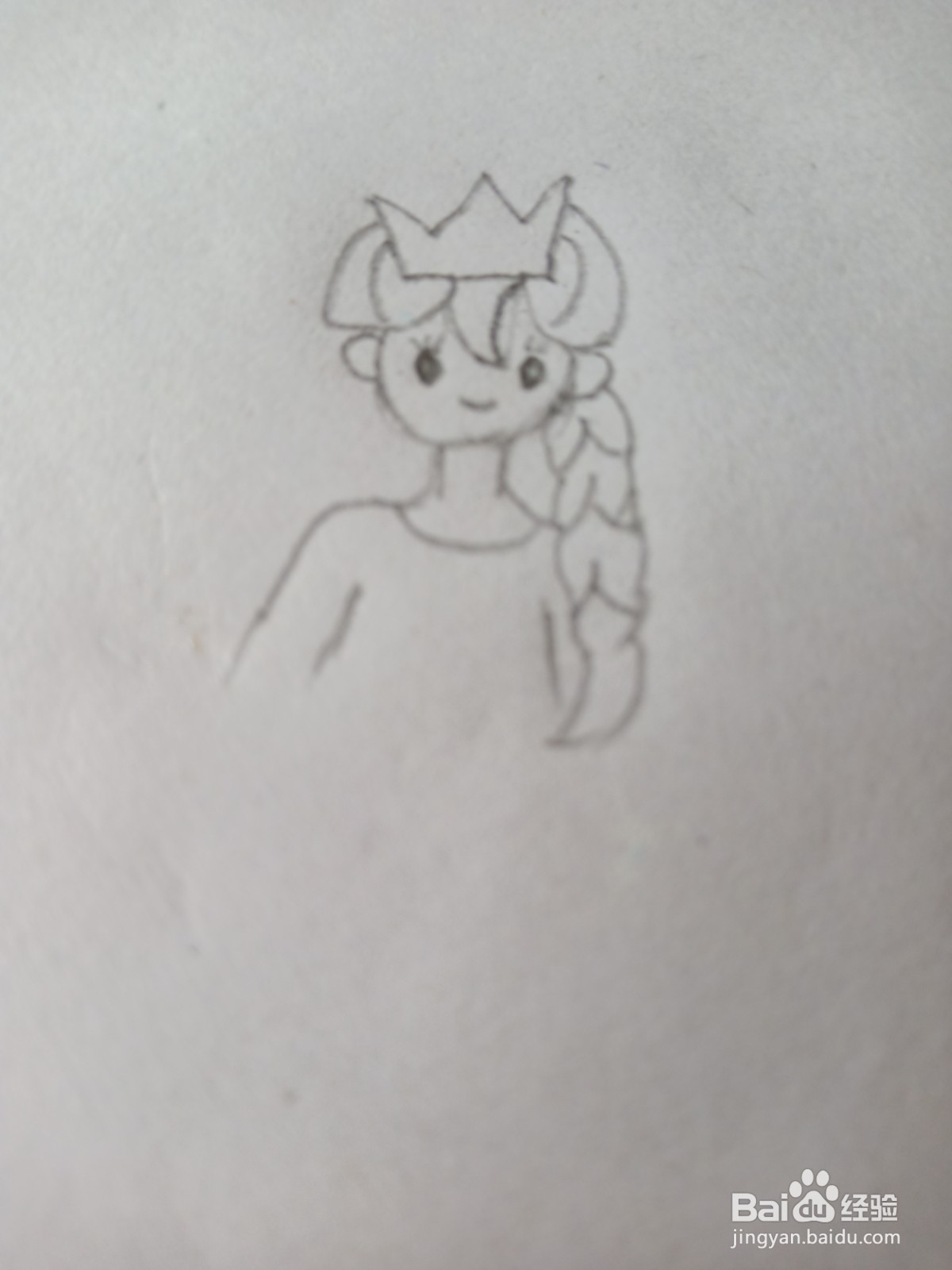 艾莎公主简笔画
