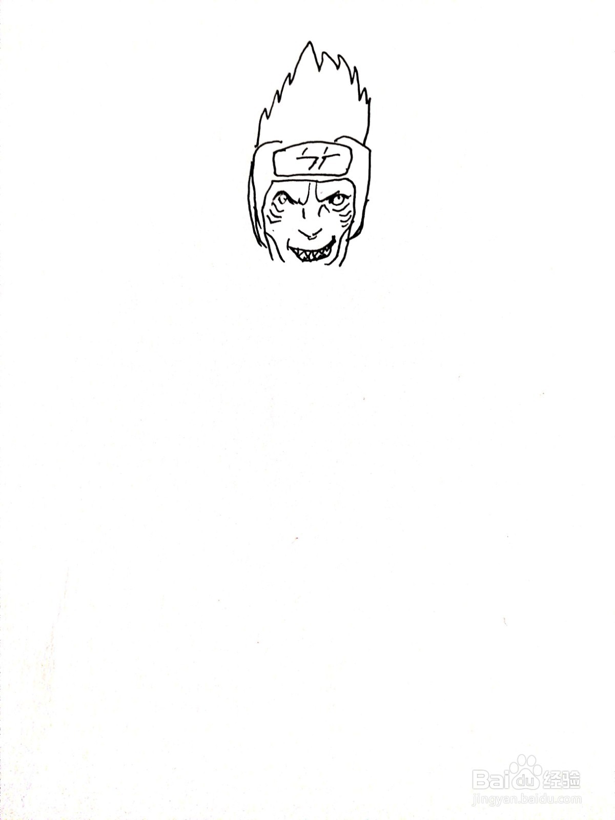 《火影忍者》系列之干柿鬼鲛简笔画