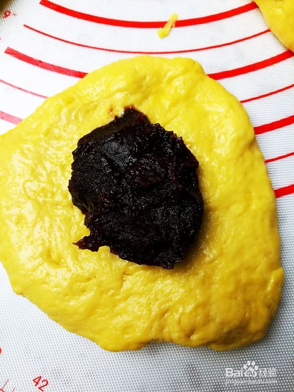 金秋南瓜包的制作方法
