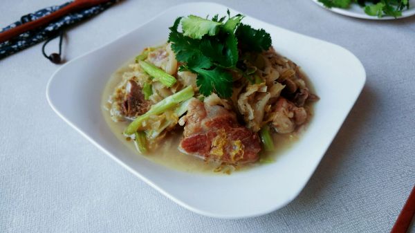 油香酸菜葱姜排