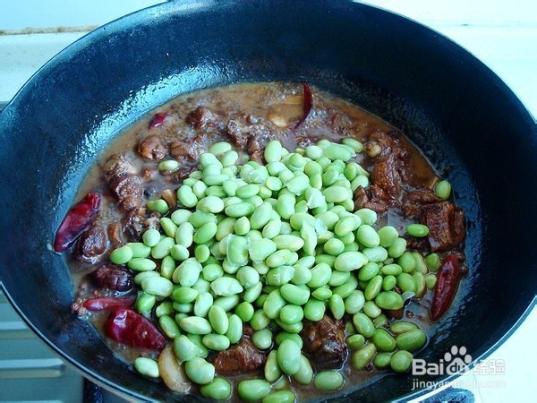 毛豆烧鸭的做法