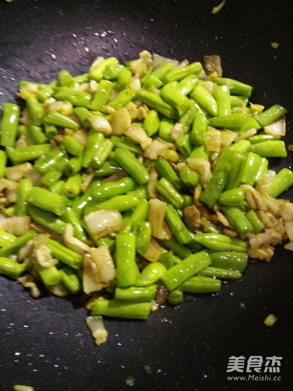 肉末榄菜四季豆