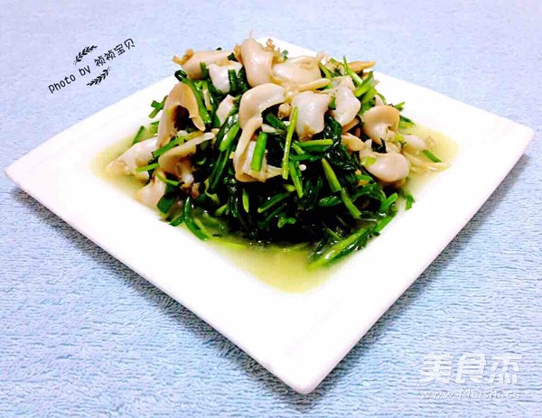 韭菜炒鸟贝的做法