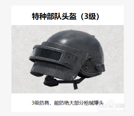 绝地求生刺激战场头盔和防弹衣属性详解