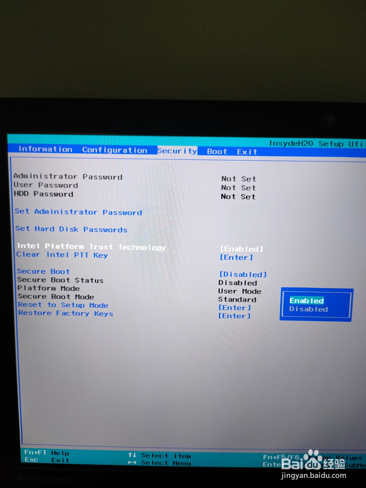 联想小新air14如何进入bios