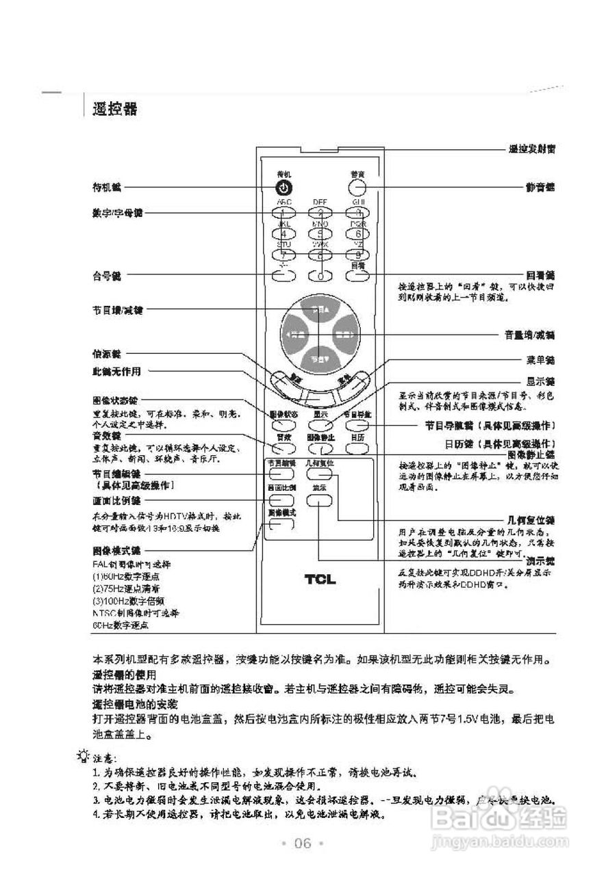TCL王牌HD21M62S彩电使用说明书