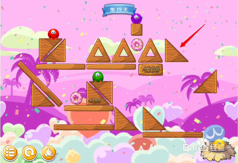 小游戏泡泡鸟历险记第19关