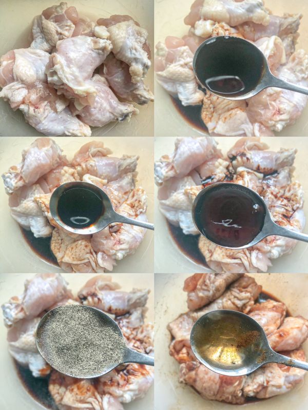 蒜香无油烤鸡腿