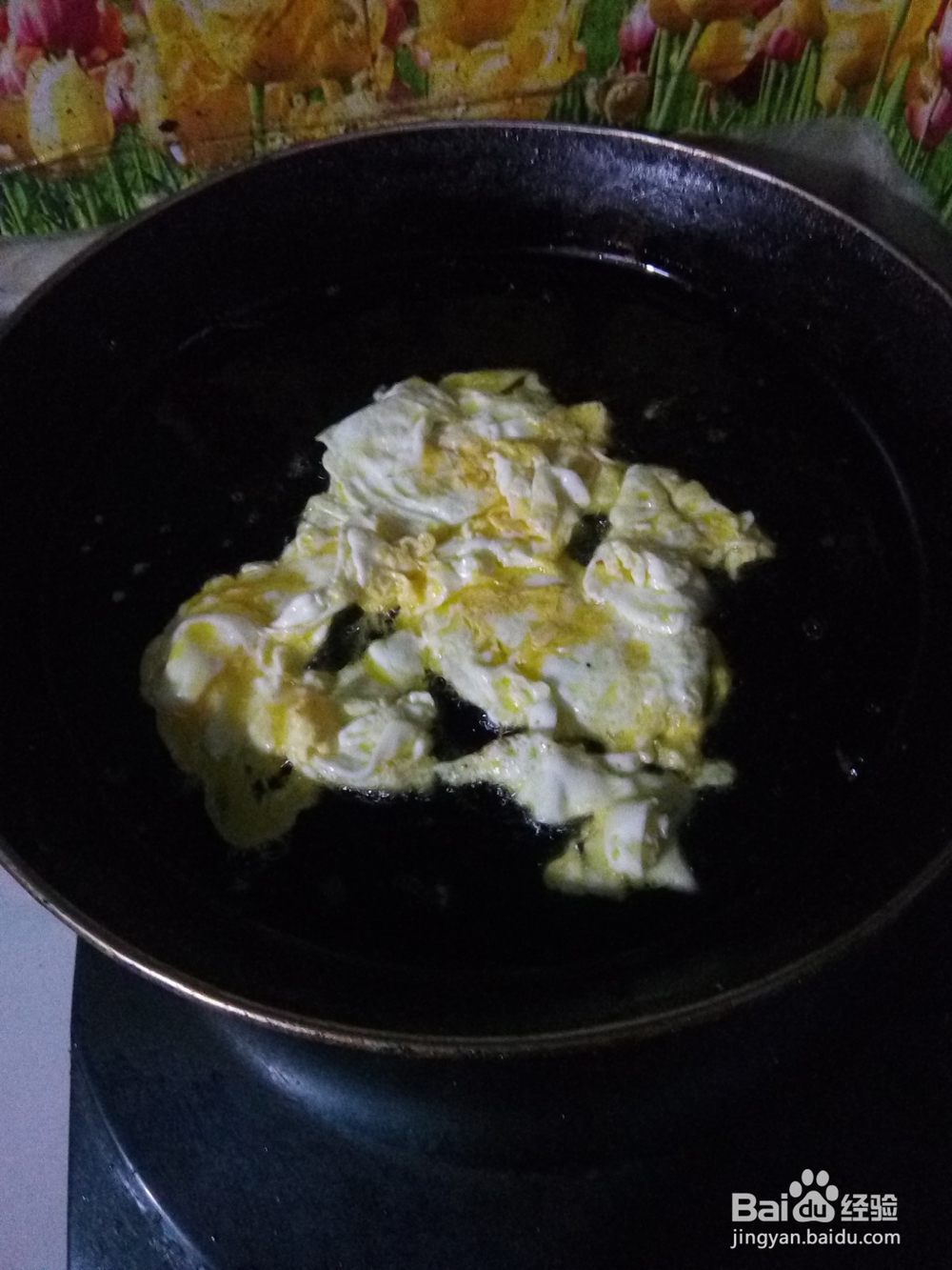 家常炒菜鸡蛋炒韭菜