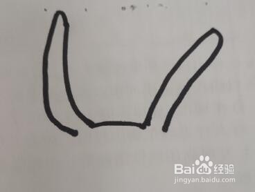 儿童简笔卡通画 兔子的画法