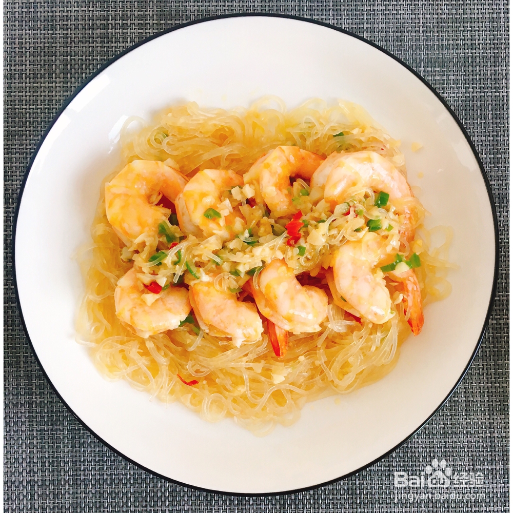 在家也能做的蒜蓉粉丝虾