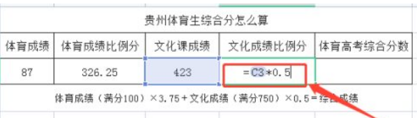 云南体育生高考分数怎么算