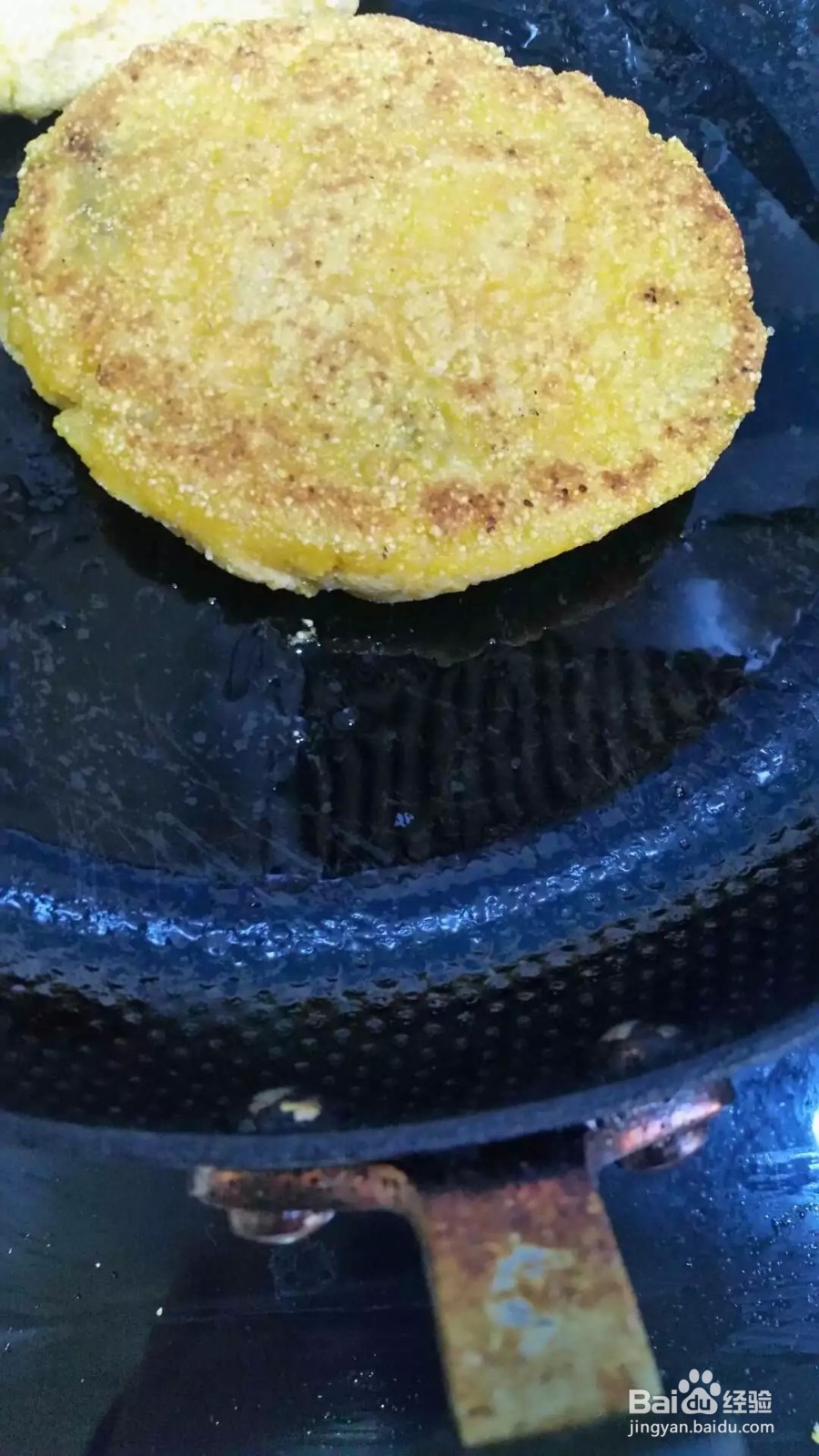 营养美味玉米面小白菜馅饼