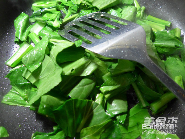 鸡蛋油菜蕻炒年糕