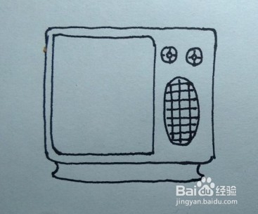简笔画：电视机