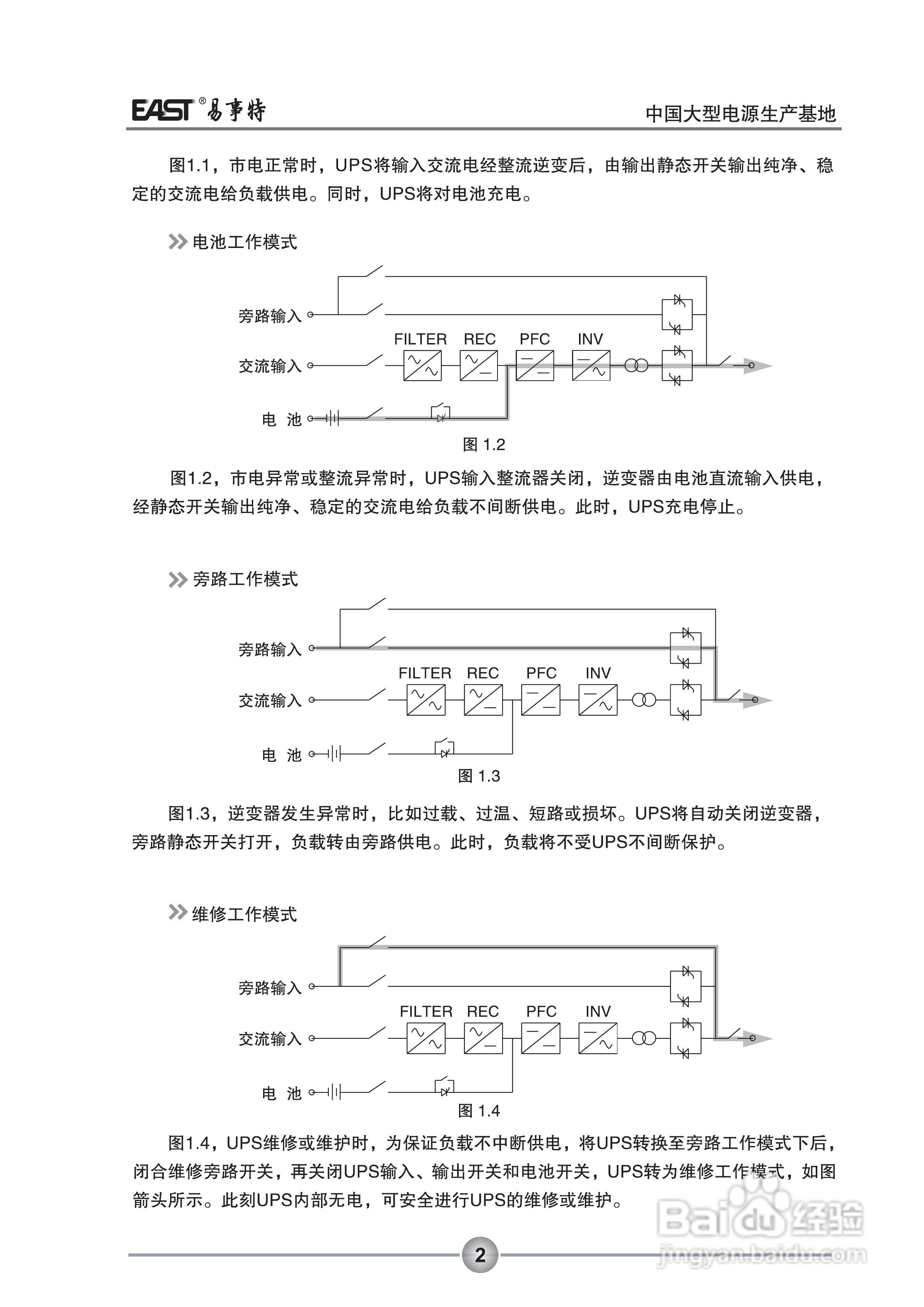 易事特EA880系列UPS电源说明书:[1]