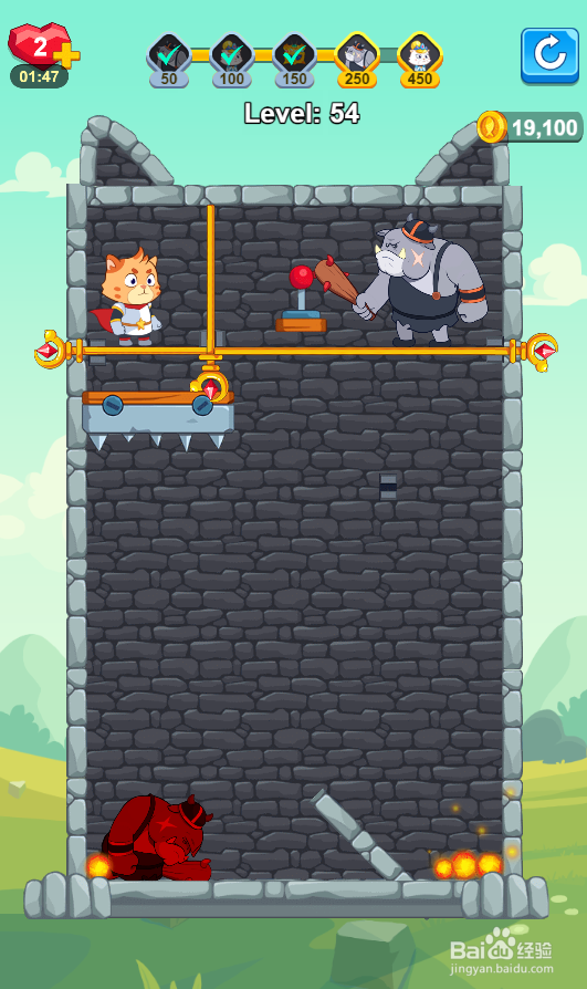 Hero Mission 2的Level 54怎样通过？