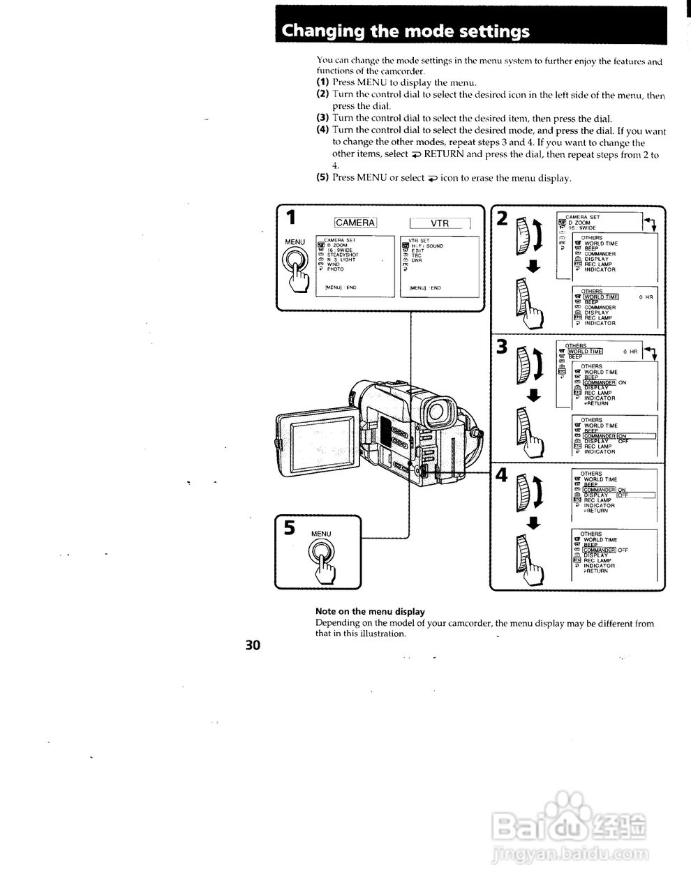 索尼CCD-TRV99模拟摄像机说明书:[3]