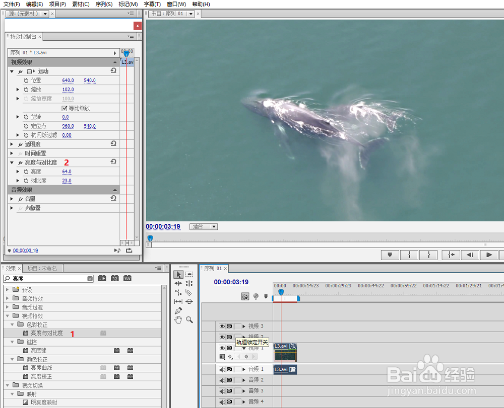 视频调整效果设计实例premiere