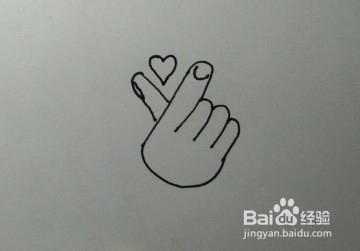 少儿简笔画:教你用字母“Y”画一个比心手势