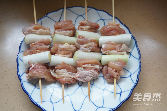 照烧京葱鸡肉串