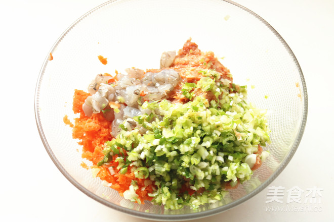 胡萝卜虾饺的做法