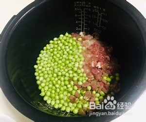 食补佳品腊肉豌豆饭的做法