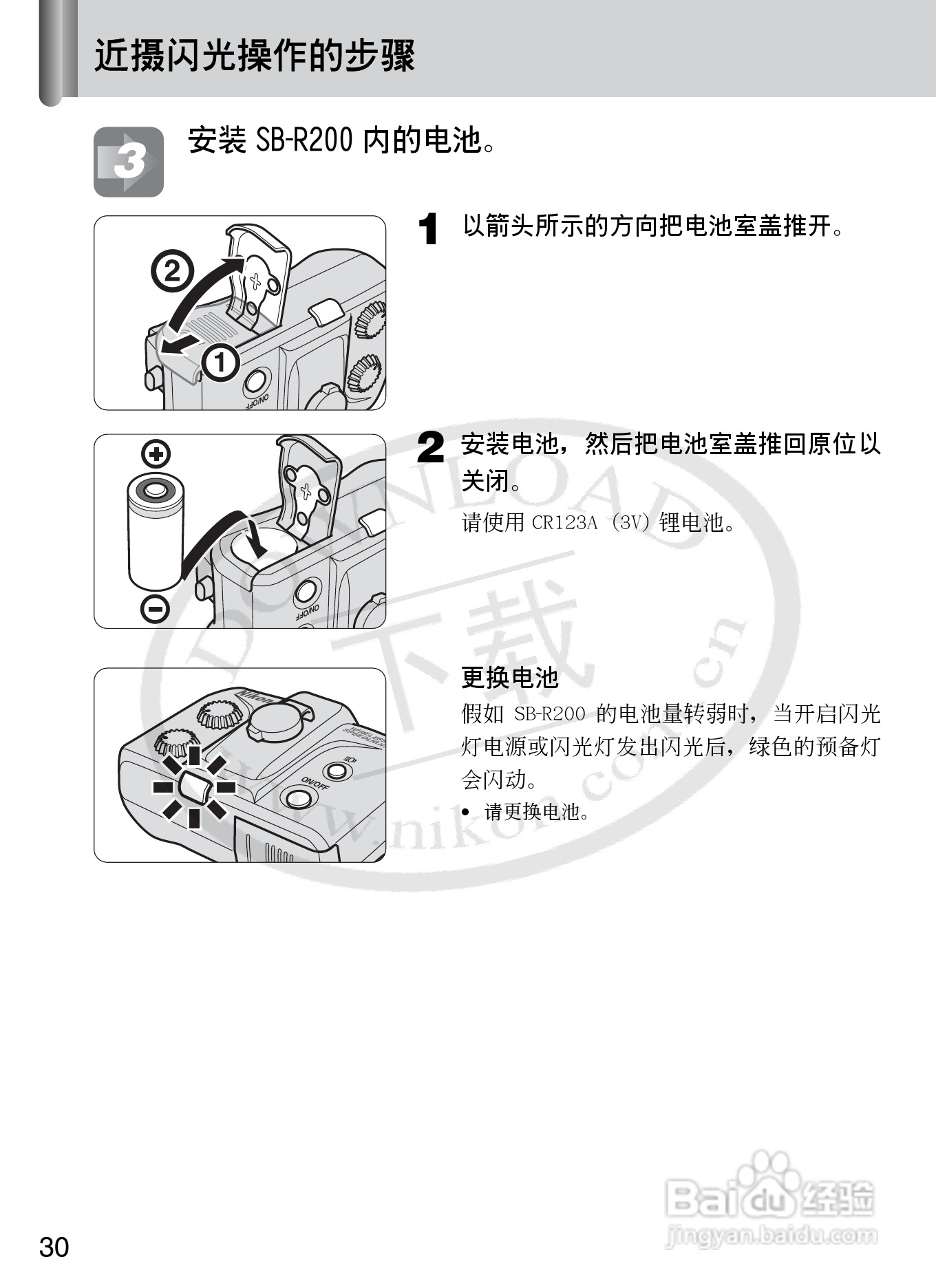 尼康SB-R200数码相机使用说明书:[4]