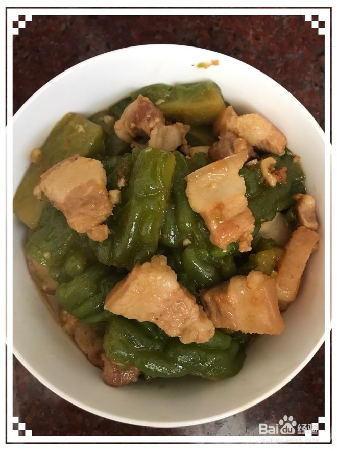 怎么做苦瓜焖五花肉