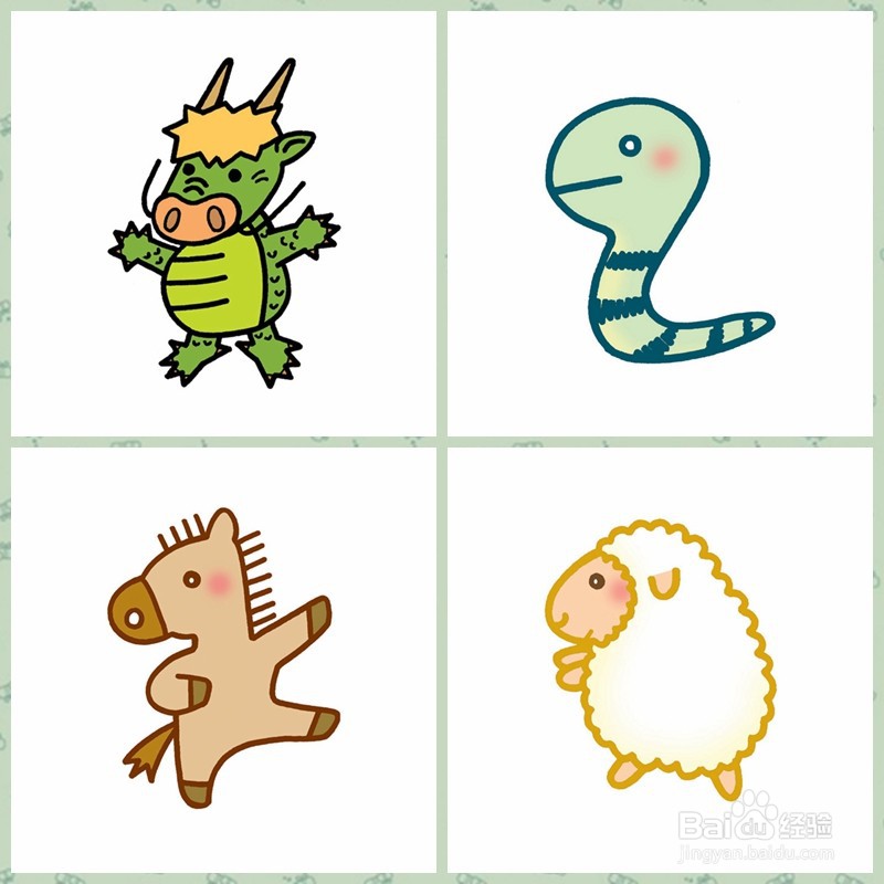 【简笔画】一般动物的画法