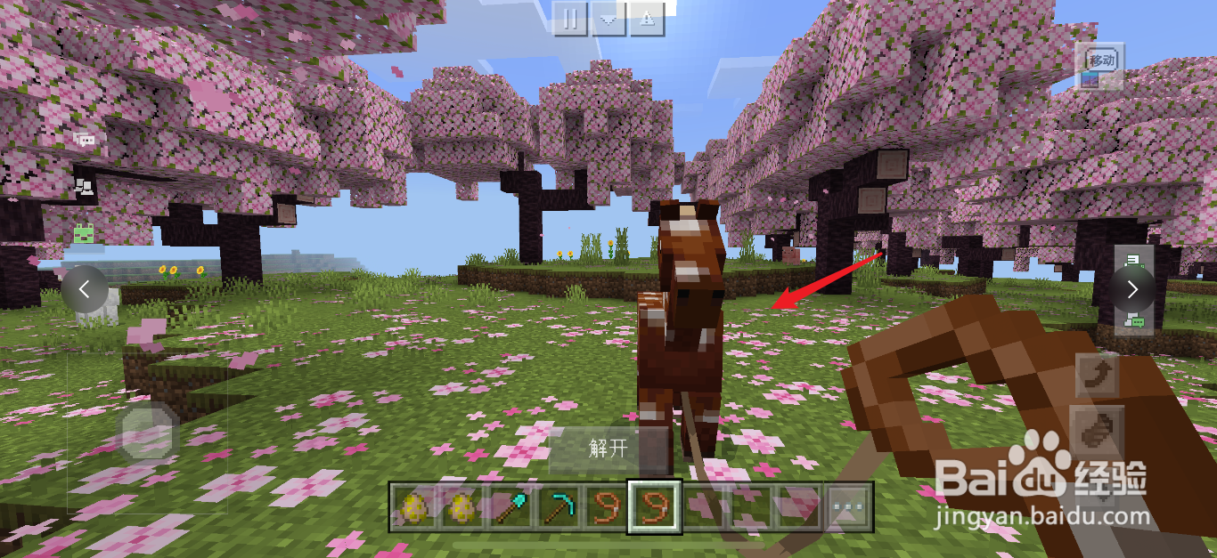 我的世界怎么用绳子拴住马