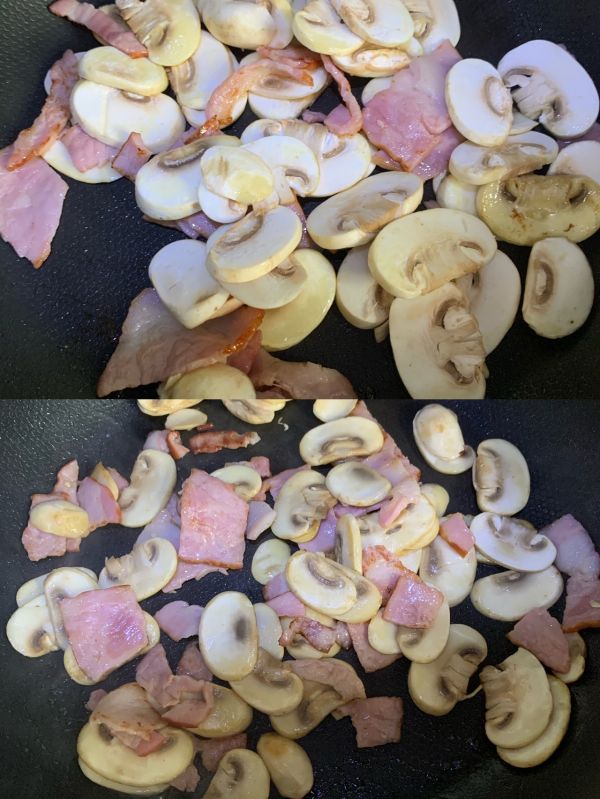 蘑菇培根奶香意面