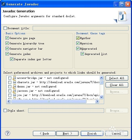 如何将java项目生成自己的API文档