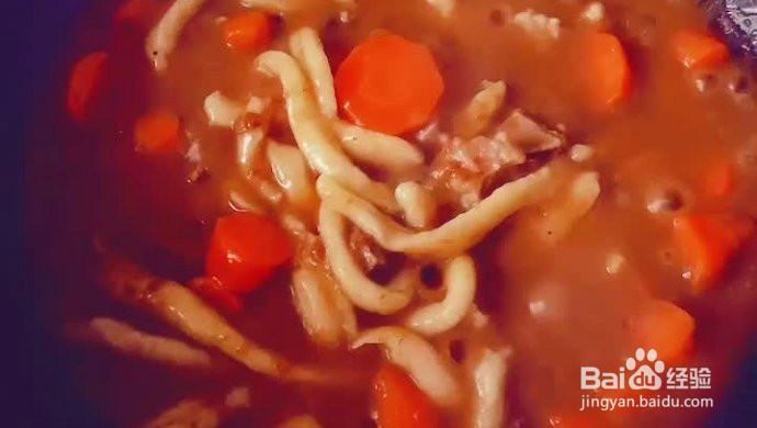 咖喱牛肉手工面的做法