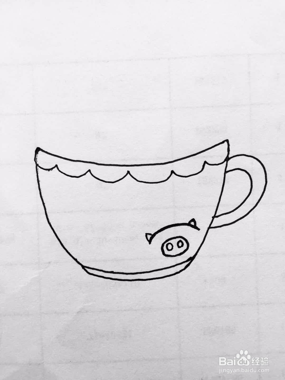 茉莉手绘之可爱萌茶杯