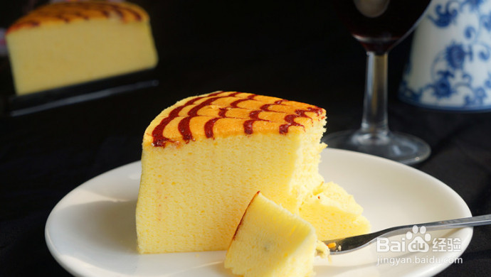 拉花轻乳酪蛋糕+的做法