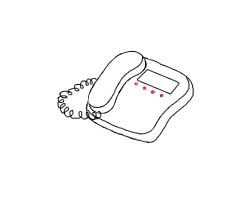 简笔画---怎么画固定电话机