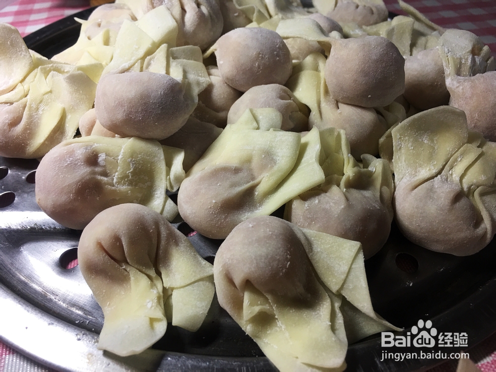吃光光的虾仁笋丁鲜肉馄饨