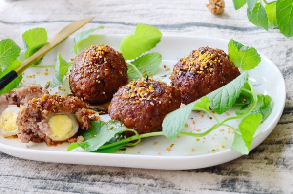 照烧包心牛肉丸