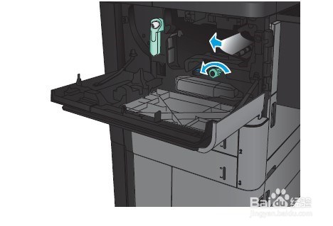 HP M830 如何清除前挡盖卡纸